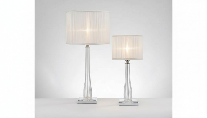 Designt Tischlamp, Luucht Nuetsdësch, Dësch Luucht wäiss Konsolluucht