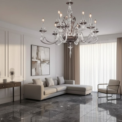 Luster Kristall Lüster Lampe Plafonnaire Luuchte Hänkluucht nei