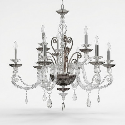 Luster Kristall Lüster Lampe Plafonnaire Luuchte Hänkluucht nei