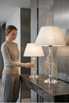 Deschlamp Antik Stil Dëschlampe Kristallluucht Luuchten Krounluucht