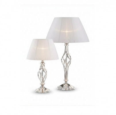 Dëschluucht antik Stil Dëschtlampe Kristall Leucht wäiss Dëschtlampe Nei