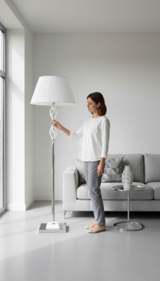 Kristallbuedemluecht Standluucht Stand Luxus Liichter Luuchten Luucht Wäiss
