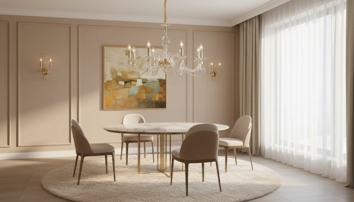 Lüster Plafongslampe 8x Luuchten Luxus Plafongslamp Luucht Kristall
