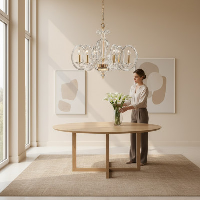 Luuchtelkroun Luucht Hänkluucht Lampe Kristall Luster Plafongsliicht