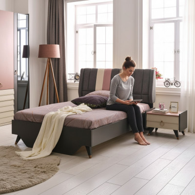 Luxus Schlofkummer Nuetsdësch Better Bett Komplett Set Design Ariichtung