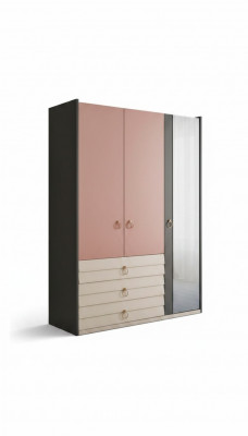 Moderne Kleederschaf Luxus Schaf Holz Schief Glas Schlofzëmmer nei