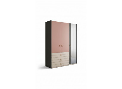 Moderne Kleederschaf Luxus Schaf Holz Schief Glas Schlofzëmmer nei