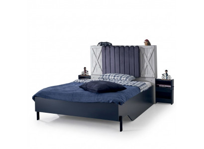 Modern Stil Bett Holzbiedermébel Luxus Design Schlofzëmmer Miwwelen Holzbetter