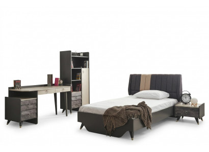 Schlofzëmmer Set Luxuryéis stillvoll Schlofzëmmer Set Bett Bicherregal