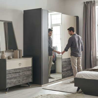 Kleederschaaf Design Luxus Schaf Modern Stil Schief Modern Stil Schiefsschléifer Schlofzëmmer Miwwelen