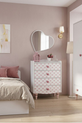 Kommode Spigel Holz Set Modern Design Miwwelen nei Grupp Wäiss Luxus 2tlg