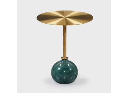 Ronne Gold Beistelltisch Couchtisch Schlofzëmmer Kommode Dëscher Konsol.