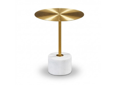 Couchtisch Schlofzëmmer Kommode Dëscher Metall modern Gold Säitentisch