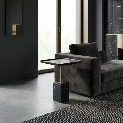 Beistelltisch Design Dësch modern Quadratesch Couchtisch Kaffisdësch Luxus