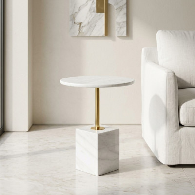 Niewentisch Marmor Kaffisdësch Design Dësch Wunnzëmmertisch Dëscher nei