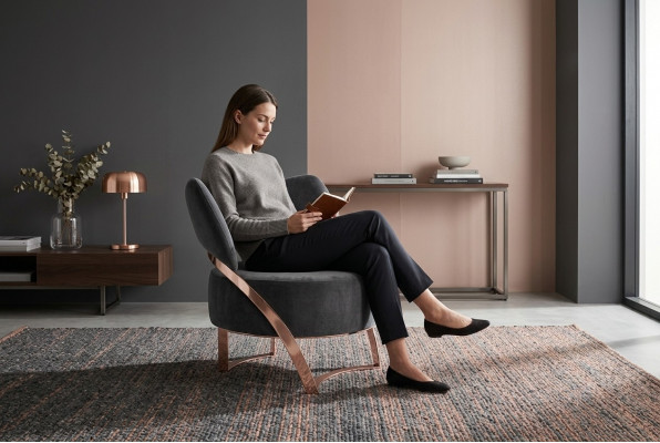Fauteuil Design Canapé Relax Stoff Lounge Luxus Fernsehkrees Club Polstersëtz