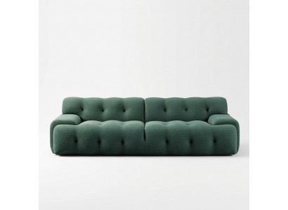Design Sofa 2 Sëtzer Relax Sofas Club Textil Polster Couch Stoft Couchen