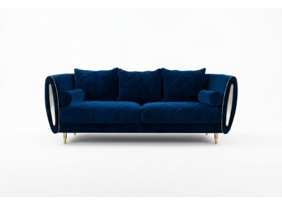 Design Blo 3-Sëtzer Relax Sofas Sofa Textil Polster Couch Stoff Couchen