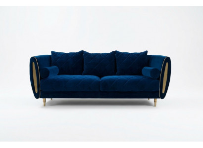 Design Blo 2-Sëtz Relax Sofa Sofa Textil Polster Canapé Stoff Couchen
