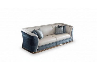 Konschtléder Canapéen Wunnlandschaft Garnitur Design Modern Canapéen Canapé 3 Sëtzer