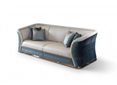 Kënschtläder Sofa-Wunnlandschaft Garnitur Design Modern Sofas Sofa 2 Sëtzer