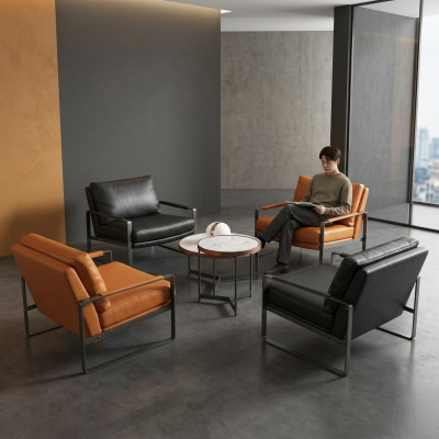 stilvoll 4x Sëtzpolster Sëtzer Modernen Design Ledersëtz Lounge Luxus