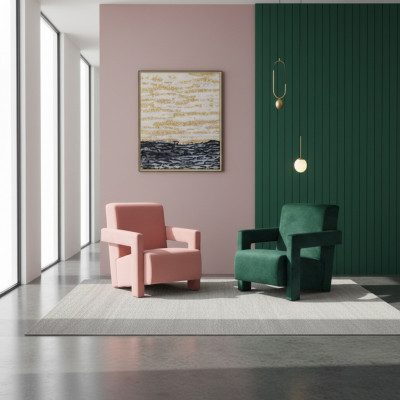 Modern Sëtz Fernseh Canapé 1 Plaz Sofa Textil Stoff Canapéen 2x Sëtz