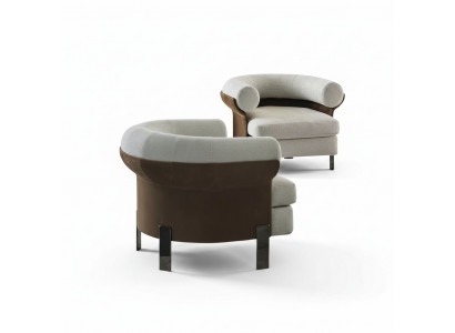 Luxuriéis Still Modern Still Telévisionscouch 1-Sëtz Sofa Textil Stoff