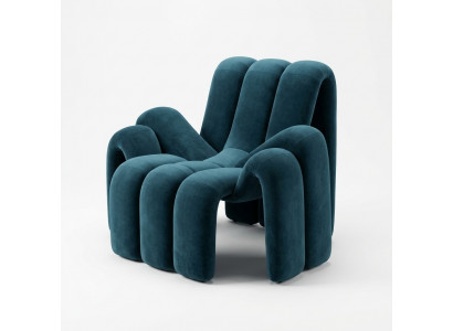 Stilvoll Sëtz gréng Canapé 1 Sëtz modern luxuriéis Sëtz Stoffer nei