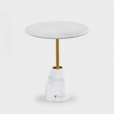Couchtisch Luxus Design Marmerdësch Bäistelltiesch Wunnzëmmer Ronn nei