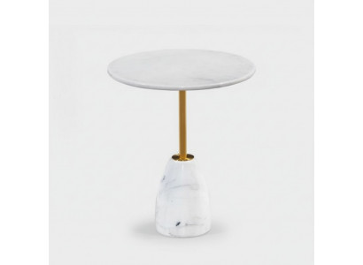 Couchtisch Luxus Design Marmerdësch Bäistelltiesch Wunnzëmmer Ronn nei