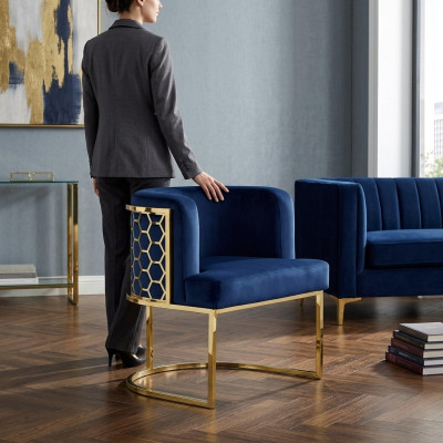 Moderne Stull Iesszëmmer Clubstull Polstersull Blo Fauteuil Nei Lounge
