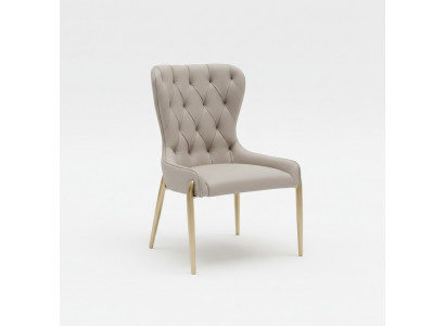 Beige Chesterfield Einsitzer Metallstill Luxus Iessen Still Modern Still