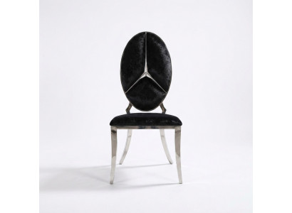 Stull Schwaarz Nei Still Polsterstull Fauteuil Metall Lounge Design Miwwelen