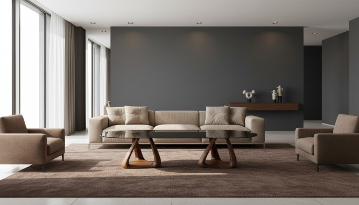 Designer schwaarzen Iesszëmmer Dësch Luxus Iesszëmmer Miwwel Holzplack oval