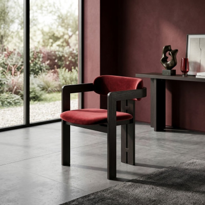 Luxus Roud Iesszëmmer Stull Holzgestell Designer Polster Einsëtztextil