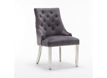 Gräien Iesszëmmer Chesterfield Stull Textillen Stull Luxus Eenzelstull