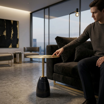 Wunnzëmmer Design Couchtisch Miwwelen Dësch Luxus Beistelltisch Modern Dëscher
