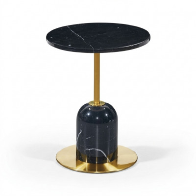Designer schwaarzen Dësch fir d'Couch Niewendësch Wunnzëmmer Luxus Miwwel Dësch