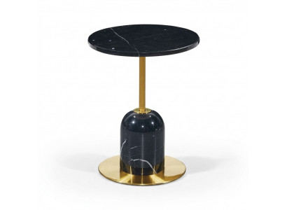 Designer schwaarzen Dësch fir d'Couch Niewendësch Wunnzëmmer Luxus Miwwel Dësch