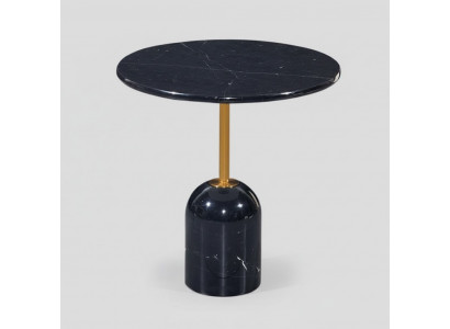 Schwaarzen Säitendësch Wunnzëmmer Dëscher Modernes Ronnes Design Konsoledësch