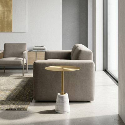 Designer Héichwäertegen Niewendësch Beistelltësch Ronde Luxus Säitentësch