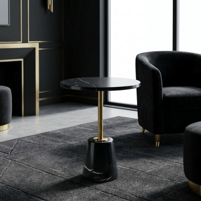 Couchtëpplech Luxus Design Couch Dësch Kaffi Bäistell Dëscher Wunnzëmmer Ronn