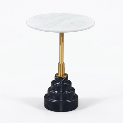 Niewent Dëscher Wunnzëmmer Ronn Héichwäerteg Modern Luxus Couchtisch Marmor