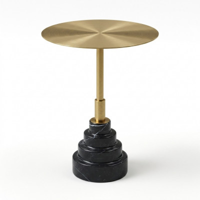 Niewent Dësch Dësch Design Luxus Dëscher Miwwelen Edelstol Ronnen Metall Gold