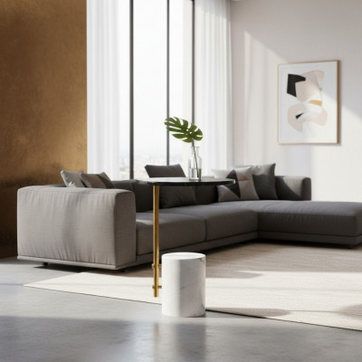 Ronnen Kaffisdësch Couchtisch Méifaarweg Säitendësch Designer Dësch nei