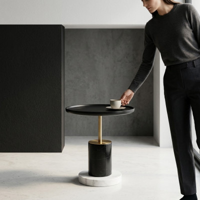 Designer Ronnen Dësch Luxus Säitentëscher Wunnzëmmer Miwwelen.
