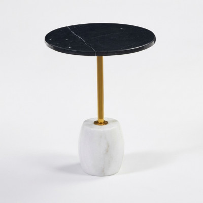 Luxuriéise Marmor Dësch Wunnzëmmer Miwwelen Ronnt Design Salondësch Stil