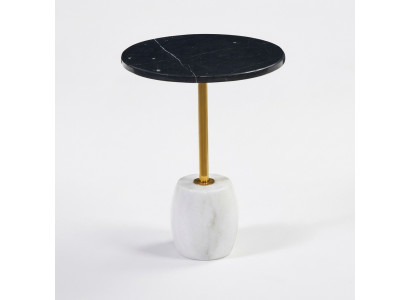 Luxuriéise Marmor Dësch Wunnzëmmer Miwwelen Ronnt Design Salondësch Stil