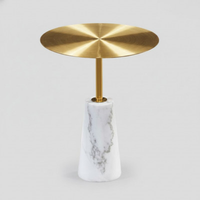 Designer ronnen Niewebord, héichwäerteg Luxusmiwwelen, modern Couchdësch.